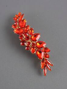 1件镶钻水滴造型发梳夹，头饰，发梳，侧梳 - 彩色 - 查看 8