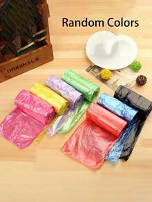 5pcs Disposable Diaper Bag, Diaper Waste Bag Or Pet Waste Bag, Suitable For Daily Use, Baby Diaper Waste Bag, Pet Cat And Dog Waste Bag, Car Waste Bag, Unscented Diaper Bag With Cute Pattern (Random Colors) - Multicolor - View 10