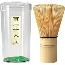 Delicate 120-Prong Handcrafted Bamboo Chasen, Organic Traditional Stirrer - Matcha Tea Whisk Mixer For Authentic Matcha Making - 1_ - 查看 1