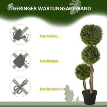 HOMCOM Artificial Plant, 90 Cm, Artificial Plant, Boxwood In Pot, Artificial Tree With UV Protection, Indoor Plant For Living Room, Light Green - 1 - View 6