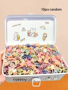 50个/套 多色迷你发夹组合，简约百搭发饰套装，包含花朵、字母、几何形状等多种款式 - 适合女性和女孩，可轻松搭配日常、休闲、时尚造型，为发型增添精致感。 - 彩色 - 查看 10