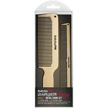 BaBylissPRO B0848FWTW1 Barberology GoldFX Juego de peine de metal(Set de 2 piezas Oro) - Multicolor - Ver 2