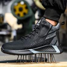 Industrial Safety Shoes Steel Toe Anti-Puncture Safety Shoe For Men - 黑色 - 查看 2