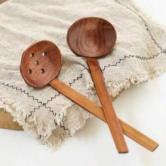 Japanese Style Ramen Spoon, Turtle Shell Soup Spoon, Strainer Spoon, Wooden Ramen Spoon, Hot Pot Spoon