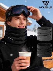 WRELS 1pc Cycling Mask/Neck Gaiter,Winter Warm Face Mask, Unisex Cycling Windproof Face Mask, Windproof Warm Neck Mask - Winter Warm Neck Mask Ski Mask & Scarf Mask - Motorcycle And Cycling Accessories, Warm And Windproof, High Elasticity,Warm Ski Mask Scarf,Protect Your Neck From The Cold Suitable For Skiing, Cycling And Other Outdoor Sport - Multicolor - View 11