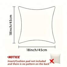 Funda de almohada navideña moderna - Impresión de un solo lado, perfecta para la decoración de la sala de estar y el dormitorio, de poliéster, sin relleno incluido