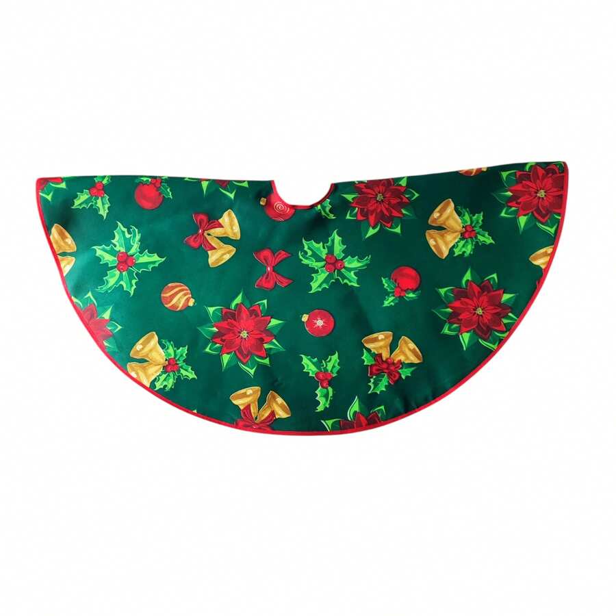 pie de arbol faldon navideño rojo verde rosa azul decoracion pino arbol