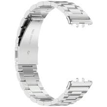 時尚錶帶適用於 Galaxy Fit3 (S M-R390) 三珠鋼製錶帶，不鏽鋼商務 Galaxy Watch 錶帶適用於男士女士，適用於 Galaxy Watch 7 6 5 4 錶帶 40mm 44mm 45mm/Watch 6 4 Classic 42mm 46mm 43mm 47mm - 銀色 - 查看 7