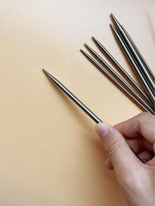 Set de 3/9 andrele circulare flexibile din oțel inoxidabil, cu șnur flexibil din oțel inoxidabil la mijloc pentru alunecarea ușoară a firului, mânere netede pentru înfilare, potrivite pentru pulovere, eșarfe și alte articole de tricotat