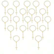 Baptism Rosary Acrylic Rosary Beads Ivory Color Mini Finger Rosaries Gold Plated Faux Pearls For Baptism Christening Communion Weddings Party Favors Bridesmaids Gifts Wedding Accessories Bridesmaids Gifts Bridesmaids Proposal Gifts Party Supplies Wedding Favors For Guests Wedding Favors For Guests Wedding Decorations Bachelorette Party Favor Bridal Shower Gifts Baptism Favors