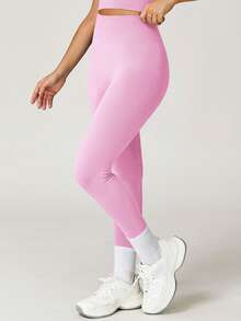 Yefecy Women's Outdoor Sports Tight Pants - High Elastic Quick-Dry Yoga Pants, Suitable For Hiking, Climbing And Gym Pink Spring - Pink - View 5