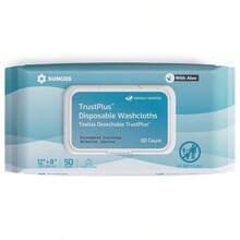 SUNKISS Trustplus Wet Wipes For Adult Rinse Extra Large 8 X12 Body Cleaning Washcloths For Elderly Incontinence And Cleansing Fresh Scented 50 Count - Fresh+50 片裝(1 包) - 查看 2