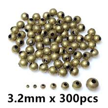 50-500pcs/Bag 2-8mm Gold Silver Color Round Spacer Beads Ball End Seed Metal Beads For DIY Jewelry Making Findings Accessories