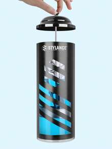 1094毫升/37盎司大容量亚克力防碎UV印刷美发沙龙消毒杯 - 黑色 - 查看 3