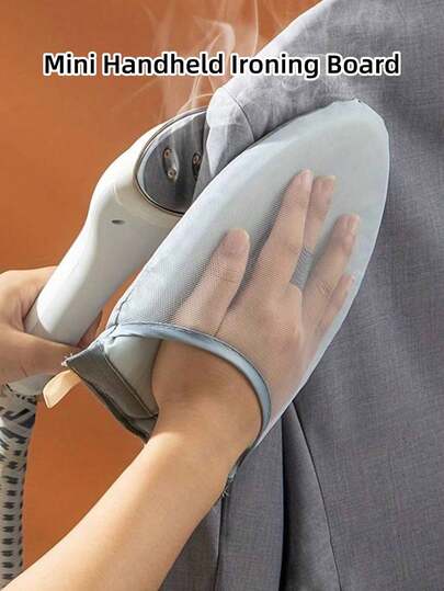 1pc Steamer Ironing Glove Mitt With Finger Loop For Clothes Steaming Mitt Anti Steam Mini Handheld Ironing Pad Board Heat Resistant Steamer Hand Protector With Hanging Loop For Steaming Clothes