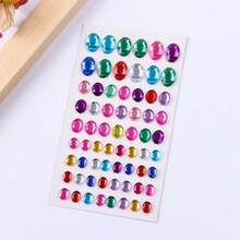 10/2/1pc Gem Sticker Craft Diamond Sticker Set - Self-Adhesive Rhinestone Jewelry Stickers, Handmade Gem Rhinestone Stickers, Acrylic Shiny Heart-Shaped Stickers, Craft Decorative Pearls - Multicolor - View 6