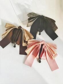 Ribbon Bow Banana Hair Clips For Women Girl,1PC Vertical Ponytail Claw Clip Korean Style Bowknot Ponytail Claw Large Banana Clip For Thick Hair Accessories, Claw Clips, Hair Claws, Hair Slide, Hair Barrettes