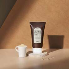 SKINFOOD Black Sugar Facial Scrub | Gentle Exfoliating Foam, Leaves Skin Soft And Clean | 180g/6.4oz, 2-In-1 Gentle Exfoliating Cleansing Cream - Black Sugar - View 7