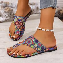 Women's Sandals, Flip-Flops, Bohemian Style, Lightweight And Comfortable, Non-Slip Sole, Perfect For Beach Vacations, Dates, And Walks, And A Great Valentine's Day Gift. - Màu xanh bạc hà - Xem 3