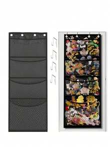 Hanging Plush Doll Storage Rack For Behind The Door, Kids Bedroom Living Room Wardrobe - Multicolor - View 2