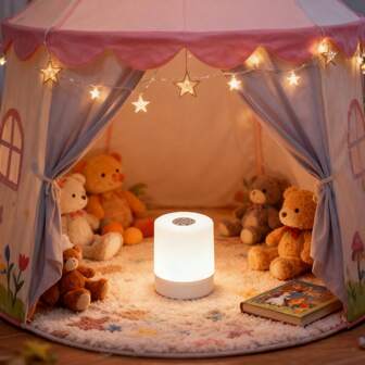 Touch Bedside Table Lamp,Changing Dimmable Table Lamp,Night Light For Kids,3 Colors LED Lamp With Warm White Lights,USB Rechargeable, Bedside Night Light, Soft Eye Caring For Bedrooms And Sleep Aid