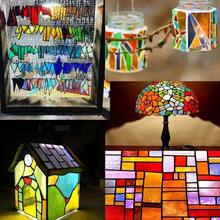 2.2lb Colorful Transparent Stained Glass Scraps, Irregular Stained Glass Sheets Making Projects, Tiles Pieces Crafts And Home Decor - Transparent Variety - View 8