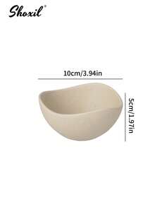 shoxil 1 Set Rustic Ceramic Snack Bowls With Rosewood Tray, 2/3/4 Compartment Multi-Use Dried Fruit Nut Dish, Creative Divider Plate For Serving Sliced Fruits, Suitable For Home, Restaurant, Party - Bowl - View 13