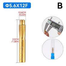12Blade Regular Short Spiral Drill Bit Hard Alloy Tungsten Steel Drill Bit 5.5/ 5.6/6.35/9mm Sturdy Rifling - Gold - View 14