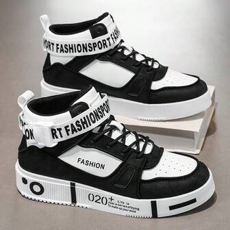 Höst/vinter Nya herrskor för vardagsbruk, höga sneakers för tonåringar,