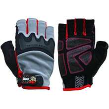 Grease Monkey Pro Fingerless all purpose work gloves and workout gloves(M (Paquete de 2)) - Multicolor - Ver 1