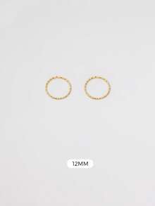 Silver No Clasp Hoop Earrings | Cartilage Small Hoop Earrings Set For Women Men Girls | Hypoallergenic 925 Sterling Silver Tragus Earrings Nose Lip Rings | Huggie Earrings Jewelry For Party Birthday Gift With Beautiful Gift Box | 4 Size Options(Diameter-6mm/8mm/10mm/12mm) | Not Suitable For Pierced Ears That Have Not Yet Healed