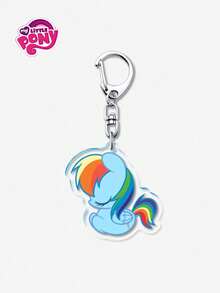 1/6pcs My Little Pony Anime Merchandise, Biki's Soft And Cute Cartoon Sleeping Posture Pendant, Acrylic Keychain Schoolbag Pendant, Christmas Gift For Mom, Birthday Gift, Valentine's Day Gift - Multicolor - View 16