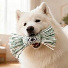 Dog Rope Chew Toy Straw Head Braided Knot Doll Squeaker Sound Toy Molar Dog Toy Pet Training Pet Interactive Toy Pet Supplies Mosey Dog Chew Toy Wear-Resistant For Training Interactive - Multicolor - View 7