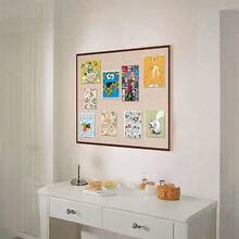 1块方形毛毡装饰板，北欧简约墙面留言板，可放置照片，适用于书房、办公室、教室、卧室、客厅、宿舍 - 可用于笔记、提醒、照片展示、日程安排、任务管理、派对装饰、节日惊喜