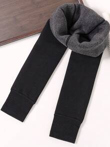 儿童加厚保暖内衬九分保暖打底裤，男女通用，秋冬季款