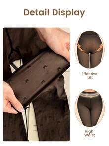 جوارب نسائية مريحة وكبيرة الحجم ذات مرونة عالية، مقاومة للتشابك والتفتيت، ذات خصر مرتفع وجوارب ضيقة للأرداف، مناسبة للارتداء اليومي والتنقل والعمل المكتبي والخارجي