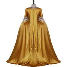 Regency Costume Queen Charlotte Cosplay Costume Dress Ball Gown - 金色 - 查看 5