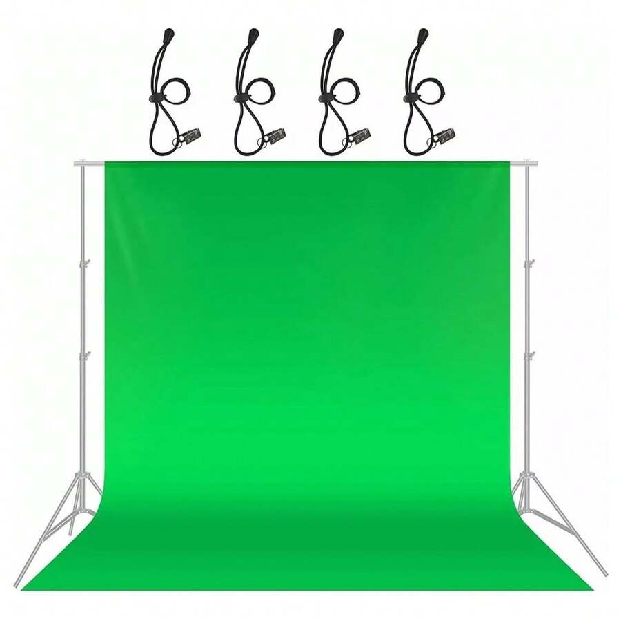 Fondo fotográfico de 3x2 m para retratos, de poliéster, color verde. - Verde - Ver 1