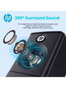 HP RGB電競音響 USB供電電腦音箱 雙立體聲重低音炮 多模式流光燈效 桌上型筆記本通用 桌上遊戲影音設備 DHS-2101 黑色 - DHS-2101 黑色 - 查看 5