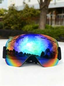 Ski Goggles, Anti Fog And Windproof Large Spherical Glasses, Men's And Women's Adult Mountaineering Snow Goggles - Multicolor - View 7