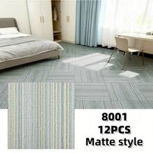 12/24 Stücke Luxus Vinyl Bodenfliesen, dick & langanhaltend, Anti-Teppich Textur selbstklebende PVC Vinyl Bodenaufkleber, wasserdicht & abriebfest, einfach anzubringen, geeignet für Küche, Bad, Wohnzimmer, Schlafzimmer, Flur, Arbeitsplatte, Möbel & Wanddekoration, hochwertig, elegante dekorative Oberfläche, schnelle DIY Innenraum Boden- & Wandrenovierung