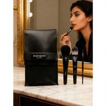 Yves Saint Laurent Multifunctional Makeup Brush - Creates Seamless Blush And Foundation Application, Must-Have For Travel - Black - View 2