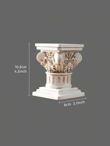 1件复古欧式罗马柱烛台，科林斯柱装饰，桌面摆件，教堂装饰，适合婚礼周年纪念蜡烛装饰，营造浪漫氛围，摄影道具 - 彩色 - 查看 16