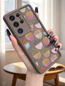 Pastel Glitter Acorn Autumn Unique Protective Cover Cute Nut Pattern Phone Case Stylish Shockproof Fashion Back Cover Compatible With Samsung Galaxy S25Ultra S25Plus S25 S24FE S24 S23 S22 S21FE S21Ultra Plus Note20 Note20Ultra A13 A14 A15 A16 A17 A33 A34 A35 A36 A52 A53 A54 Case - Burgundy - View 7