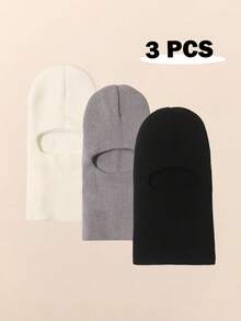 1pc Unisex Black Beanie Hat For Toddler, Double Pom-Pom Beanie Kids & Baby, Y2k Style, Newborn Knitted Hat For Outdoor, Warm Winter Cap Suitable For Daily Commute - Multicolor - View 36