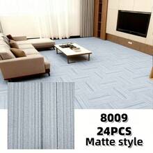 12/24 Stücke Luxus Vinyl Bodenfliesen, dick & langanhaltend, Anti-Teppich Textur selbstklebende PVC Vinyl Bodenaufkleber, wasserdicht & abriebfest, einfach anzubringen, geeignet für Küche, Bad, Wohnzimmer, Schlafzimmer, Flur, Arbeitsplatte, Möbel & Wanddekoration, hochwertig, elegante dekorative Oberfläche, schnelle DIY Innenraum Boden- & Wandrenovierung