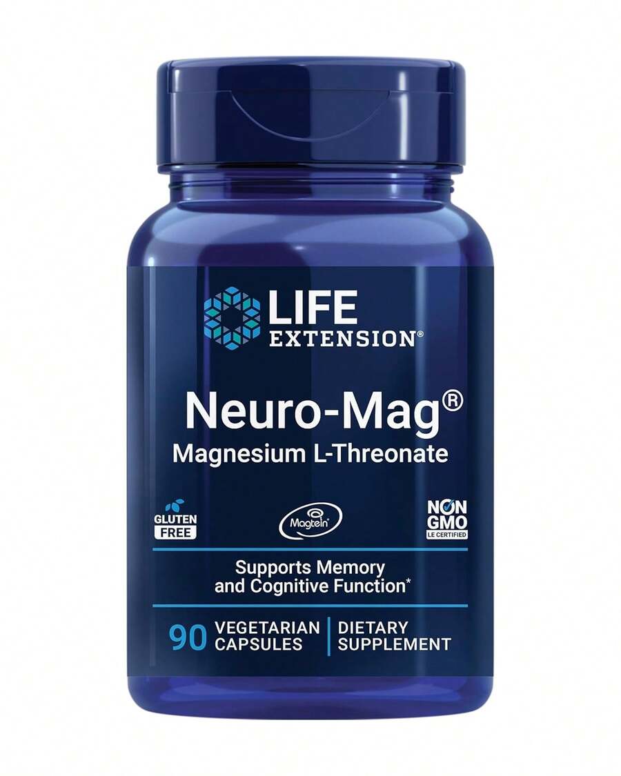 Life Extension Neuro-Mag Magnesium L-Threonate Capsules – Memory & Focus Support For Brain Performance – 90 Capsules - Pack Of 1 - View 1