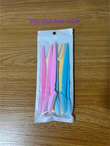 30支装多功能眉刀 – 不锈钢刀片面部去角质工具套装，男女通用 – 胡须、眉毛及面部修容剃刀 – 无需电池，精密刀头，无香型，带保护盖，可用于脱毛、面部脱毛、理发、理发、理发用品、理发、收纳包、整理器、储物、美发配件 - 彩色 - 查看 14