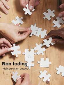 Puzzle w kształcie serca, 75/80 elementów, gra logiczna, spersonalizowana układanka, prezent dla męża/żony, prezent na walentynki, prezent dla niego/niej, odpowiednie dla dorosłych, rodzin, par, spersonalizowany prezent, spersonalizowana układanka ze zdjęciem, prezent dla niego/niej, rodziny, przyjaciół - Biały - Zobacz 5