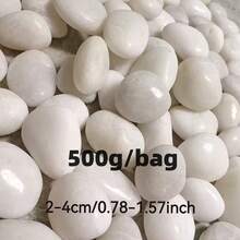100g/200g/500g White River Stone And Polished Pebbles, Natural Decorative Stones For Indoor Plants, Aquarium, Garden Landscape, Vase Filler, DIY Crafts, Home Decor, Indoor/Outdoor Use - Multicolor - View 9